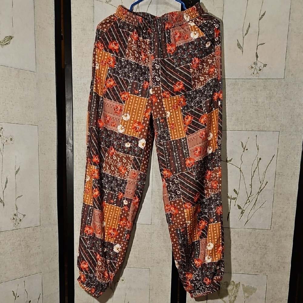 SHEIN Floral Patchwork Track Pants